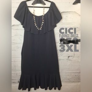 NWT - Lularoe Cici Women’s Flounce Dress - 3XL